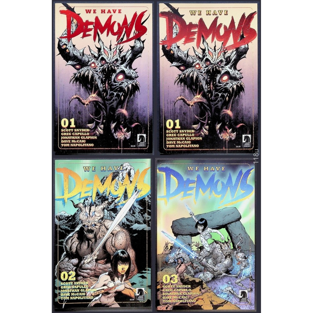 We Have Demons #1–3 Lot x4 (2022, Dark Horse) – NM Snyder, Capullo + #1 Variant